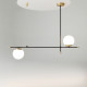 Lampada a sospensione con diffusori a boccia dal design moderno