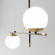 Lampada a sospensione con diffusori a boccia dal design moderno