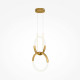 Lampada a sospensione con diffusori a LED dal design moderno ed elegante