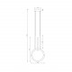 Lampada a sospensione con diffusori a LED dal design moderno ed elegante
