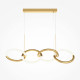 Lampada a sospensione con diffusori a LED lineari dal design moderno