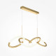 Lampada a sospensione con diffusori a LED lineari dal design moderno