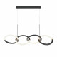 Lampada a sospensione con diffusori a LED lineari dal design moderno