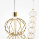 Lampada a sospensione con doppio diffusore in vetro con LED dal design moderno