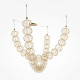 Lampada a sospensione con doppio diffusore in vetro con LED dal design moderno