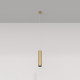 Lampada a sospensione con singolo diffusore tubolare dal design moderno