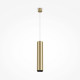 Lampada a sospensione con singolo diffusore tubolare dal design moderno