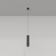 Lampada a sospensione con singolo diffusore tubolare dal design moderno