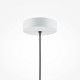 Lampada a sospensione con singolo paralume in metallo dal design moderno