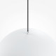 Lampada a sospensione con singolo paralume in metallo dal design moderno