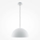 Lampada a sospensione con singolo paralume in metallo dal design moderno