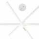 Lampada a sospensione con triplo diffusore a LED lineare dal design moderno