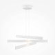 Lampada a sospensione con triplo diffusore a LED lineare dal design moderno