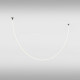 Lampada a sospensione con tubo a LED dal design moderno