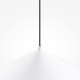 Lampada a sospensione dal design moderno con singolo paralume in metallo