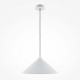 Lampada a sospensione dal design moderno con singolo paralume in metallo