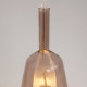 Lampada a sospensione dal design moderno in metallo e diffusore in doppio vetro