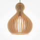 Lampada a sospensione diffusore dal design moderno in legno