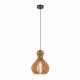 Lampada a sospensione diffusore dal design moderno in legno