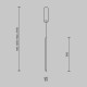 Lampada a sospensione diffusore pendente a LED in alluminio dal design moderno
