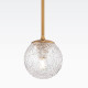 Lampada a sospensione elegante con singolo diffusore in vetro a boccia