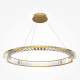 Lampada a sospensione grande a led con diffusore rotondo in vetro