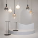 Lampada a sospensione grande a LED design moderno diffusore in vetro rotondo