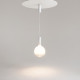 Lampada a sospensione grande a LED design moderno diffusore in vetro rotondo