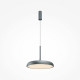 Lampada a sospensione grande a LED diffusore in metallo e paralume in acrilico