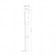 Lampada a sospensione grande con diffusore a led lineare dal design moderno