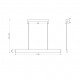 Lampada a sospensione grande con diffusore LED lineare dal design moderno