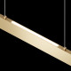 Lampada a sospensione grande con diffusore LED lineare dal design moderno