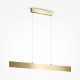Lampada a sospensione grande con diffusore LED lineare dal design moderno