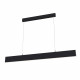 Lampada a sospensione grande con diffusore LED lineare dal design moderno
