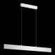 Lampada a sospensione grande con diffusore LED lineare dal design moderno