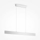 Lampada a sospensione grande con diffusore LED lineare dal design moderno