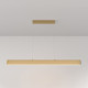 Lampada a sospensione grande con diffusore LED lineare dal design moderno