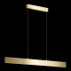 Lampada a sospensione grande con diffusore LED lineare dal design moderno