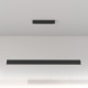 Lampada a sospensione grande con diffusore LED lineare dal design moderno