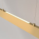 Lampada a sospensione grande con diffusore LED lineare dal design moderno
