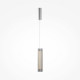 Lampada a sospensione a led in metallo con diffusore in vetro di design elegante