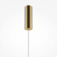 Lampada a sospensione in metallo e diffusore in vetro con LED dal design moderno