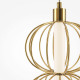 Lampada a sospensione in metallo e diffusore in vetro con LED dal design moderno