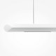 Lampada a sospensione LED con diffusore in alluminio lineare dal design moderno