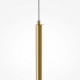 Lampada a sospensione LED con diffusore singolo in alluminio dal design moderno