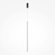 Lampada a sospensione LED con diffusore singolo in alluminio dal design moderno