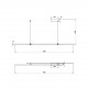Lampada a sospensione lineare a LED dal design moderno ed elegante