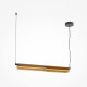 Lampada a sospensione lineare con diffusore a led