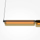 Lampada a sospensione lineare con diffusore a led