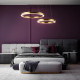 Lampada a sospensione media con diffusore a led dal design moderno ed elegante